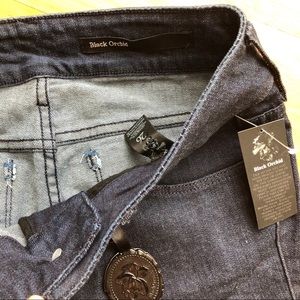 Black Orchid Black Jewel Skinny Zipper Jeans